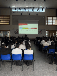 Students in a hall