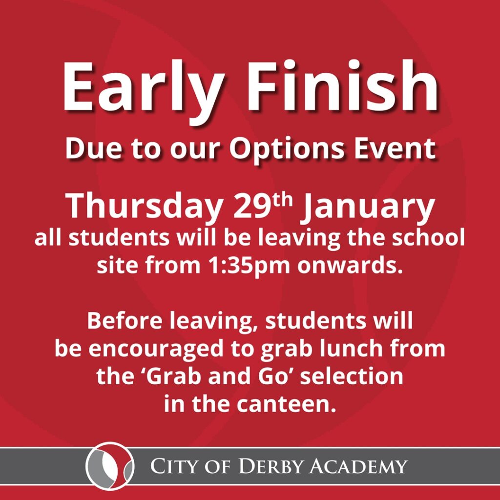 Early Finish – Thursday 29th Jan